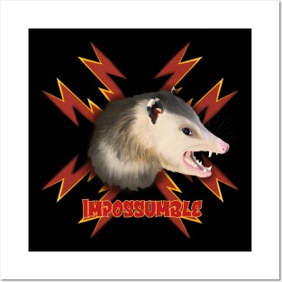 Opossum | Impossumble | Punny Gift Posters and Art